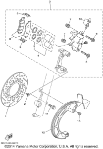 XT225PC Передний суппорт
