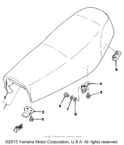XT500D Сиденье