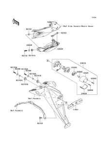 ZR750 Taillight unit ass`y