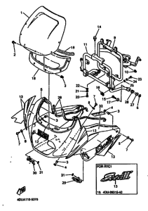 XJ600S XJ600SG Cowling comp