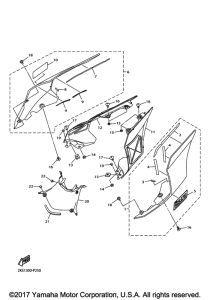 YZF-R1M Боковые обтекатели