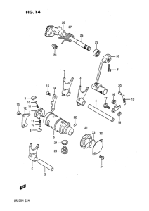 DR200 Переключение передач