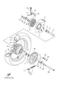 TTR125L Переднее колесо