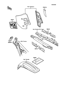 KX500 Лейбл предостережения