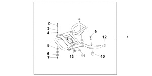 NES150 Rear carrier stay @125