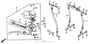 VF700C Front brake master + cylinder