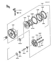 KMX200 Сцепление