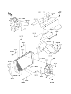 ZX1000 Радиатор