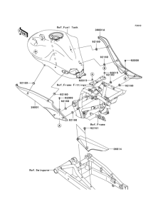 ER650 Крышка боковая / защита цепи