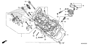 VFR1200X (DCT) Головка цилиндров передняя