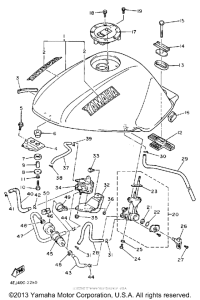 XJ600SEC Топливный бак