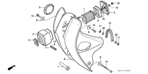 C70ZP Front cover / air cleaner