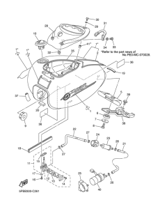 XVS1100 Топливный бак