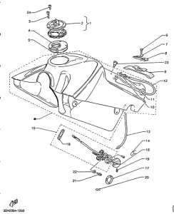 TDR125R Топливный бак