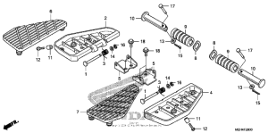 NSA700 Подножки