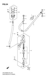 DR125 Задний тормозной цилиндр