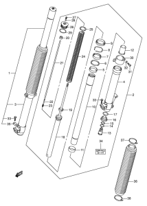 DR-Z400 Демпфер передней вилки