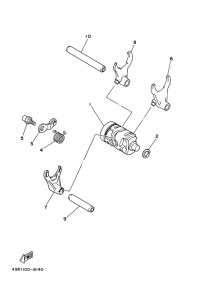 WR250Z Shift cam. fork