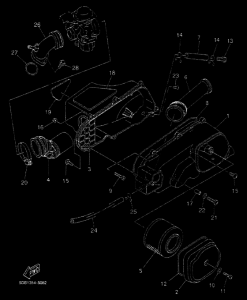 YP125E YP125R Впускная система