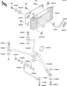 ZX1100 Масляный картер