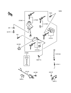 ZR1100 Замок зажигания