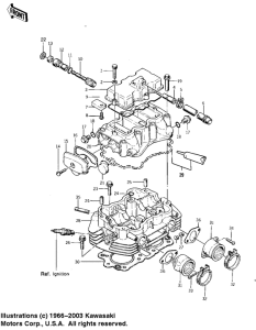 KZ400 Cylinder head / covers