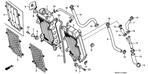 CR125R Радиатор