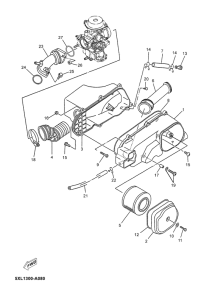 YP125E Впускная система