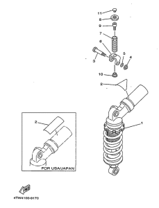 TZ250 Задняя подвеска