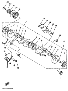 TZ250 Коленвал и поршень