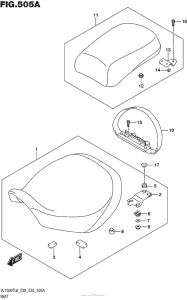 VL1500T Сиденье