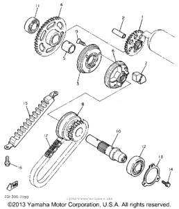FZR1000U Стартер