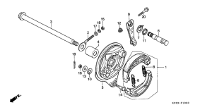 CG125 Задний тормоз