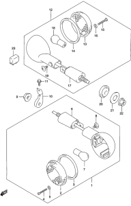 GZ250 Поворотники
