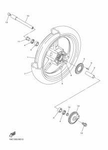 FJR1300A Переднее колесо