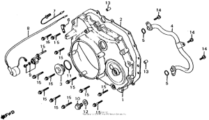 CX500 Кожух трансмиссии