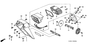 SH50D Taillight / rear fender