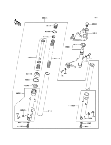 KH125 Передняя вилка