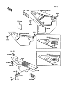 KL650 Side covers / chain cover(1 / 2)