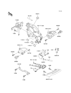 ZX600 Короб для АКБ