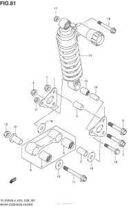 DL1000 (ABS) Втулки заднего рычага
