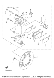 FZ6RDL Задний суппорт