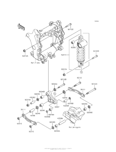 ZX1400 Подвеска  /  амортизатор