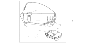 FJS400 (ABS) Top box 40l cosmic black