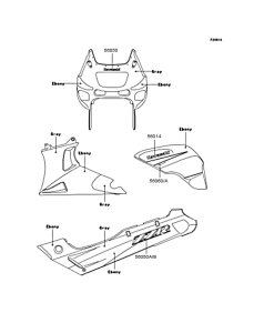 ZX400 Наклейки
