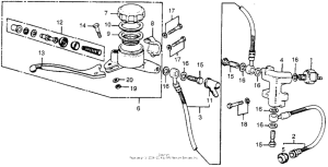 CB750 Front brake master cyl. 77