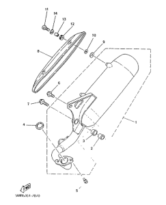 YN50R Выхлопная система