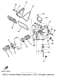 XT250KC Впускная система