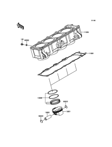 ZR800 Цилиндр и поршни