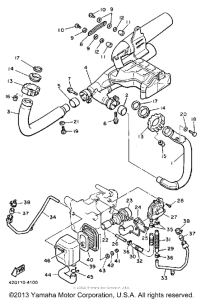 XV1000NC Выхлопная система